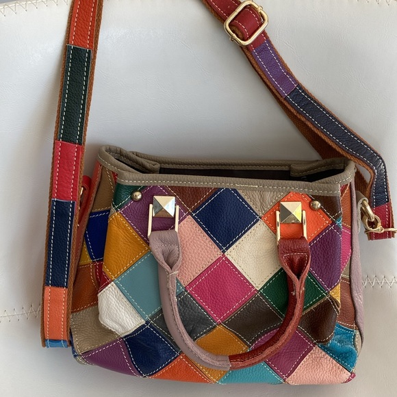 New Handmade Patchwork Hand-Crossbody Bag - Picture 6 of 8